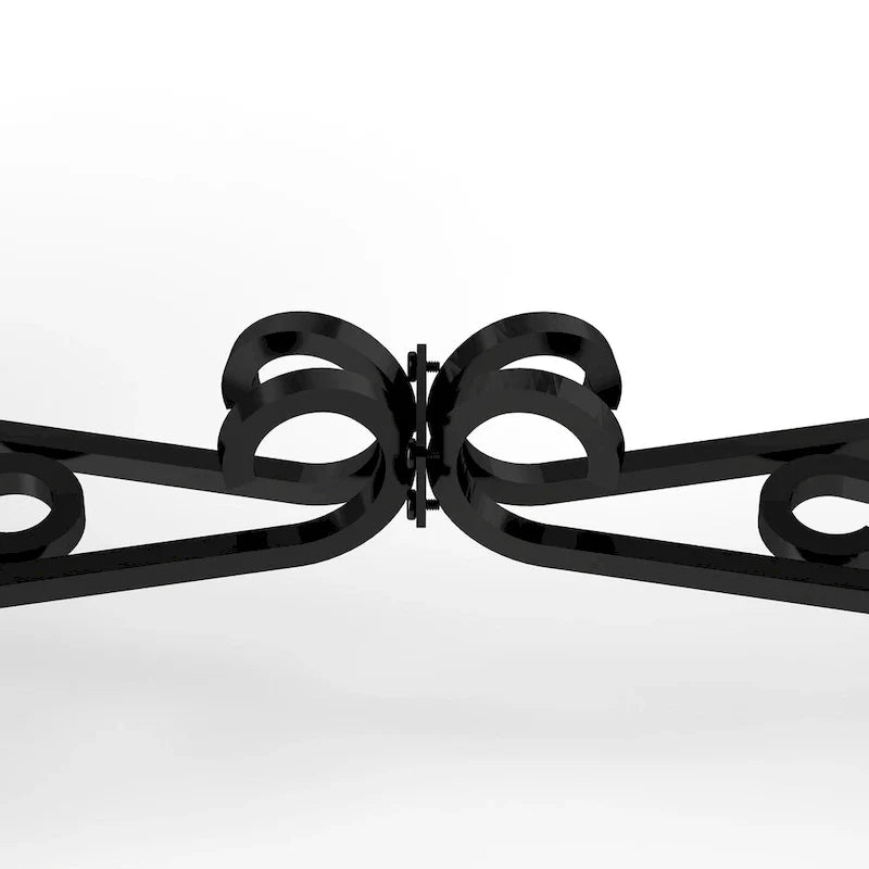 Glass and Metal Console Table with Storage