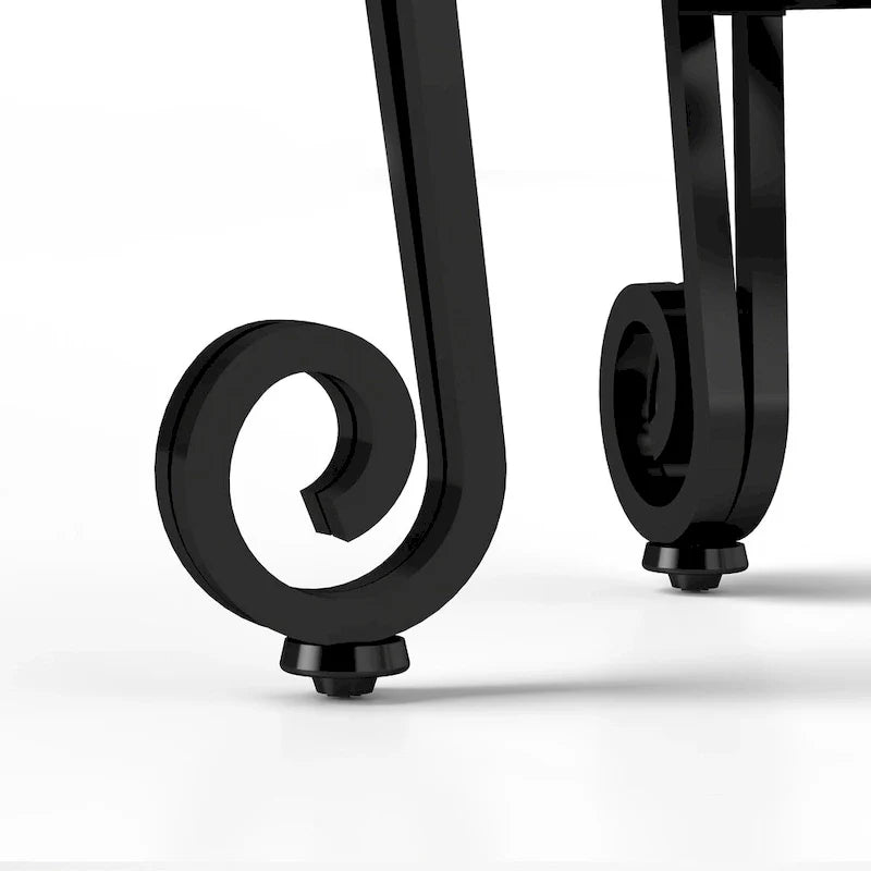 Glass and Metal Console Table with Storage