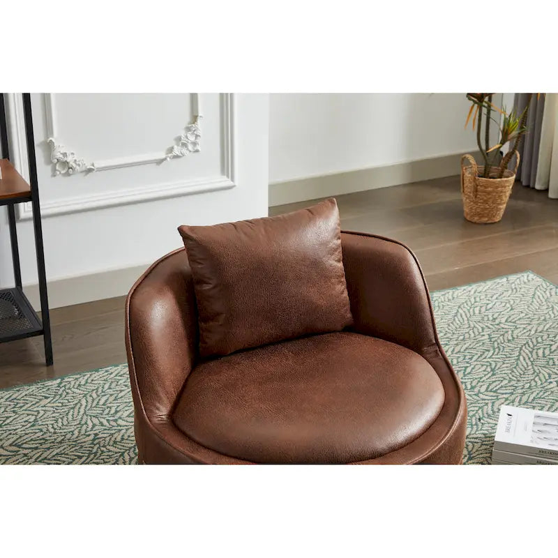 360-Degree Swivel Barrel Chair