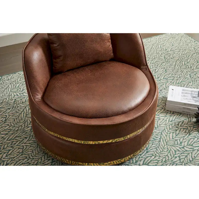 360-Degree Swivel Barrel Chair