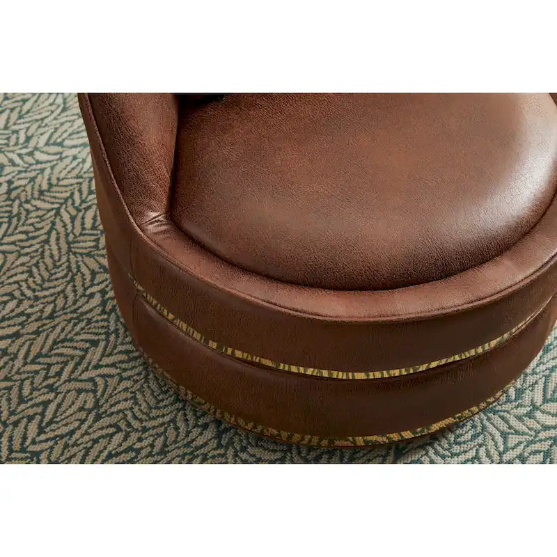 360-Degree Swivel Barrel Chair