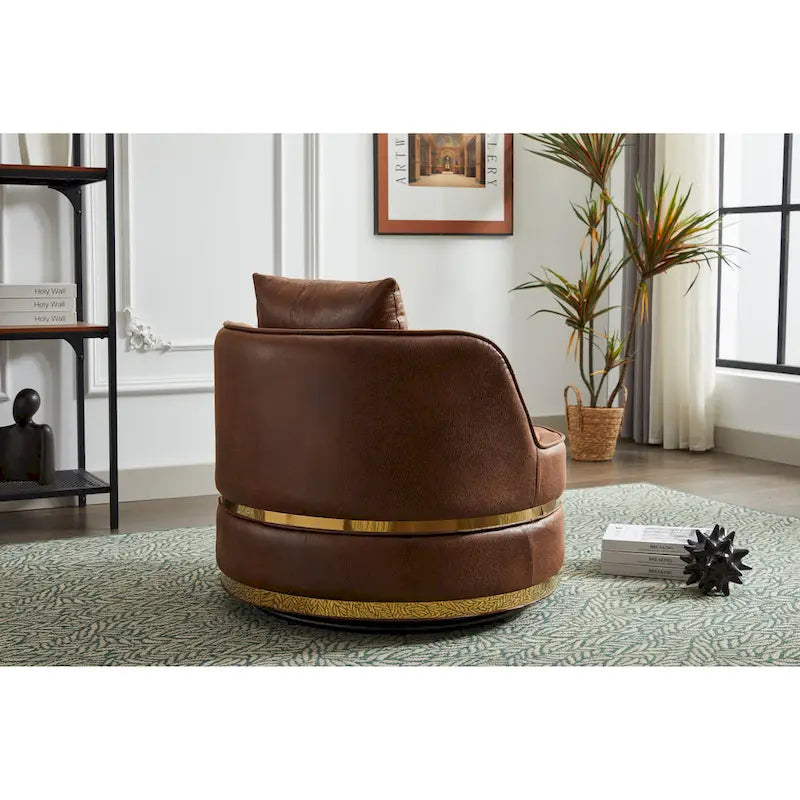 360-Degree Swivel Barrel Chair