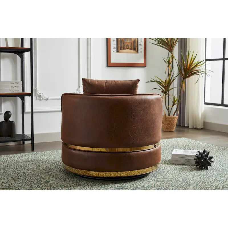 360-Degree Swivel Barrel Chair