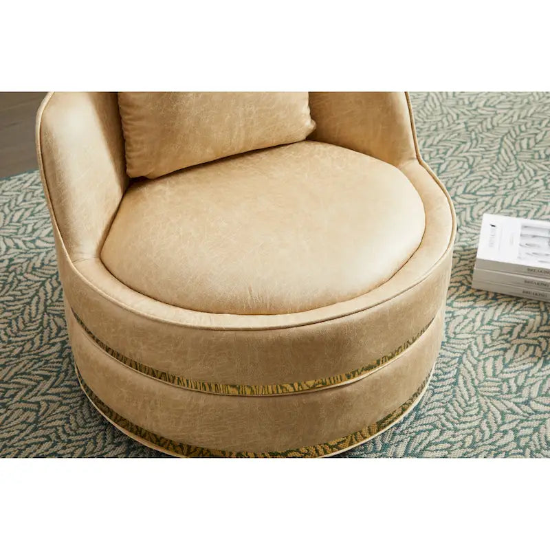 360-Degree Swivel Barrel Chair