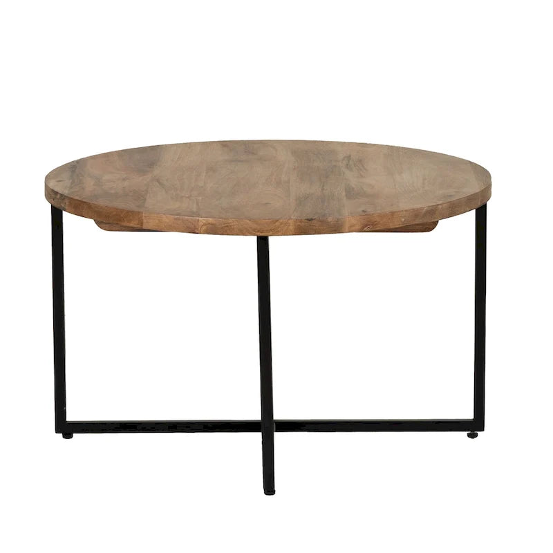 Wood and Iron Coffee Table