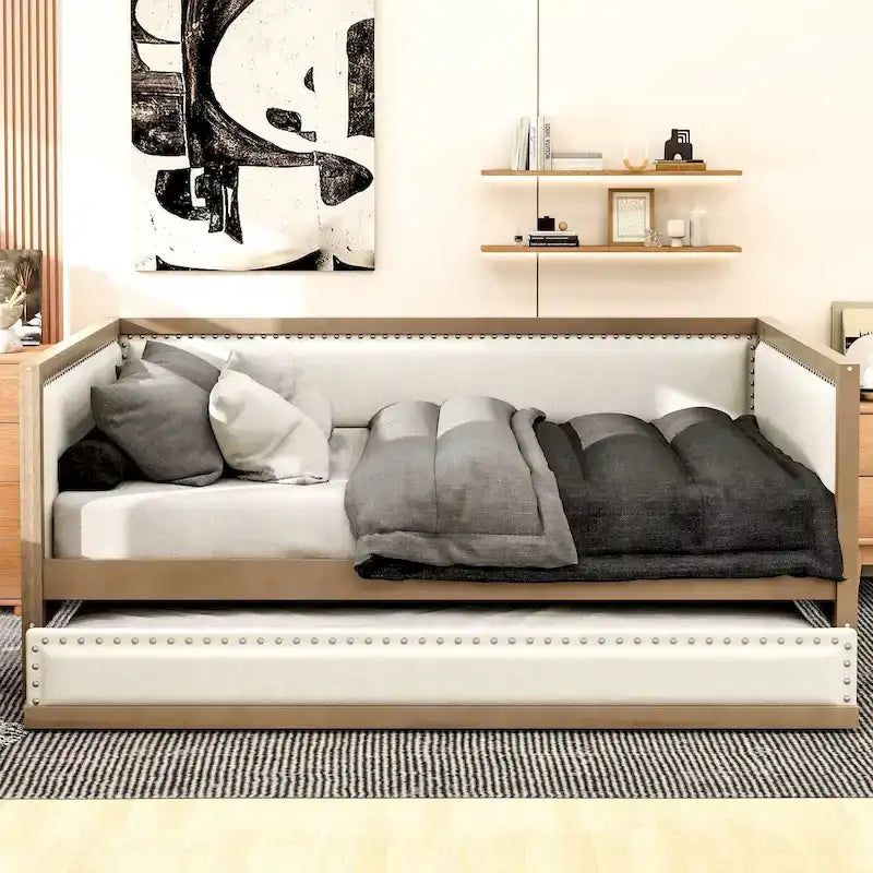 Full Upholstered Daybed with Trundle