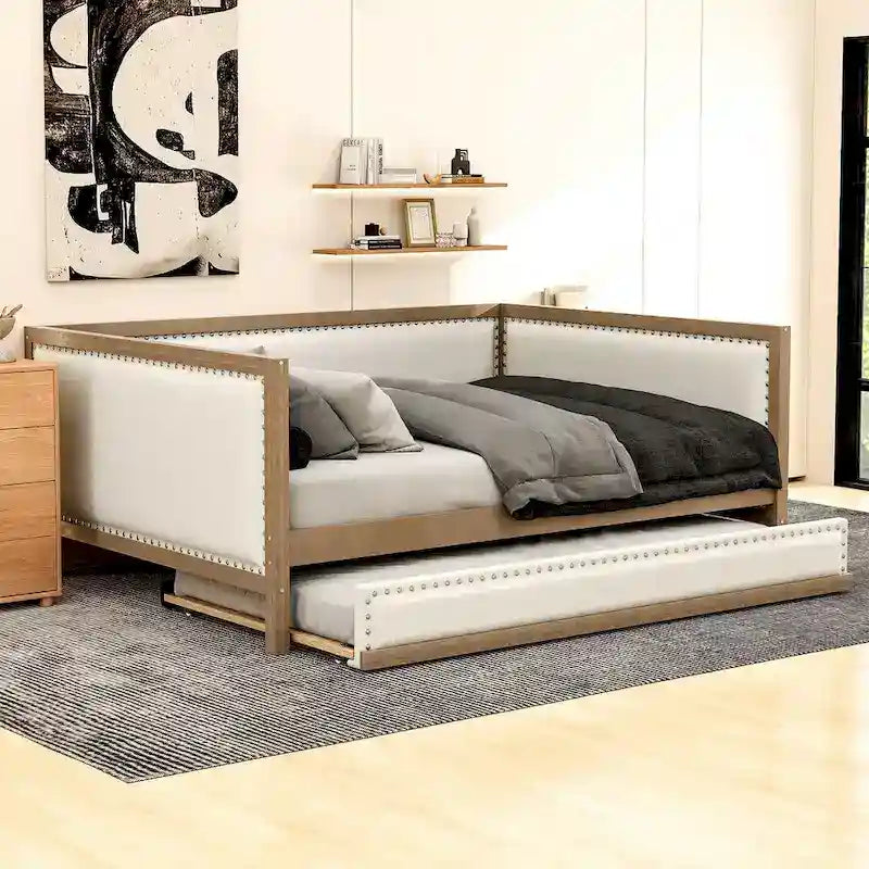 Full Upholstered Daybed with Trundle