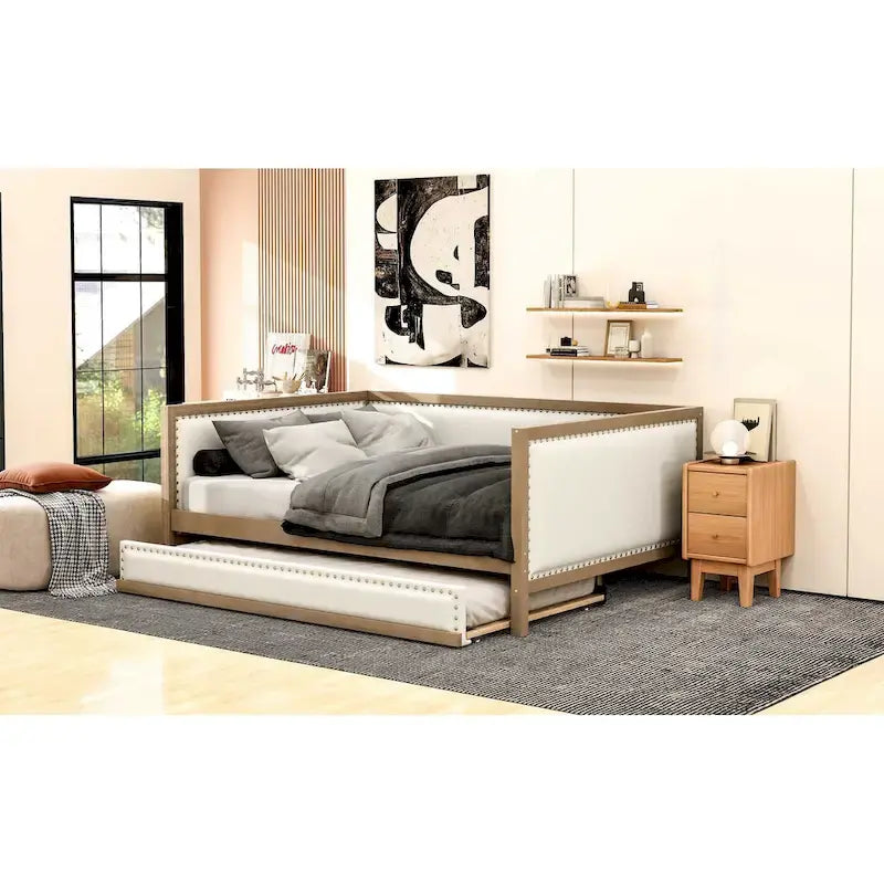 Full Upholstered Daybed with Trundle
