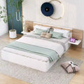 Queen Platform Bed with Storage and USB Ports