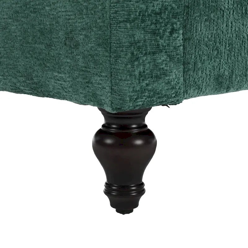 2-Seater Chenille Sofa with Detachable Cushions