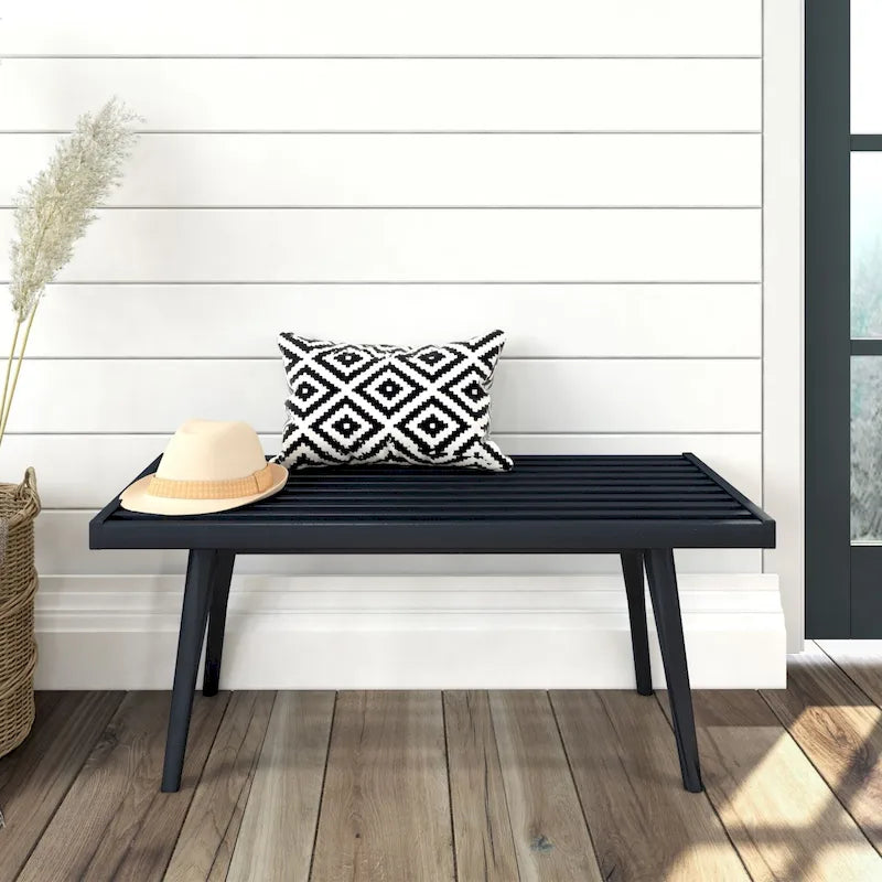 Wood Entryway Bench