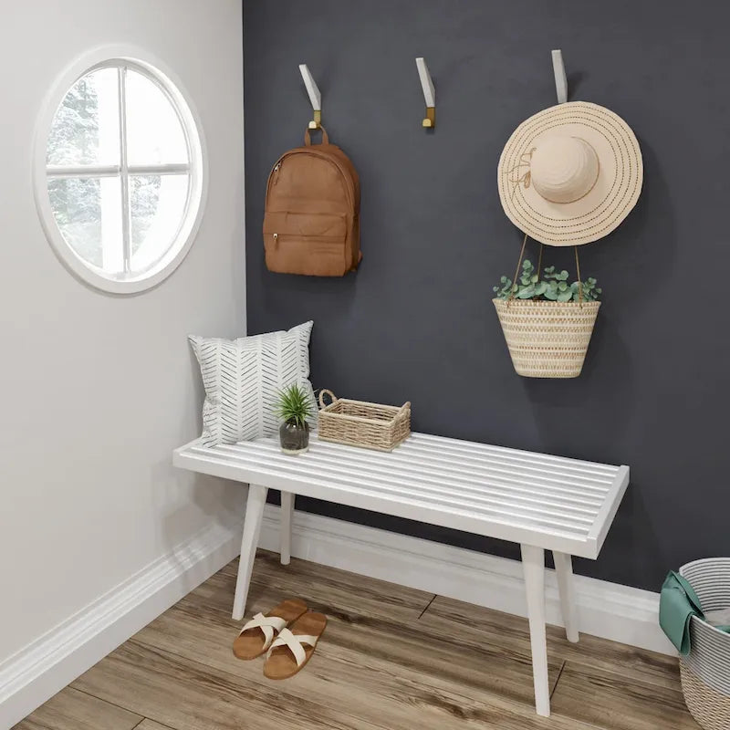 Wood Entryway Bench