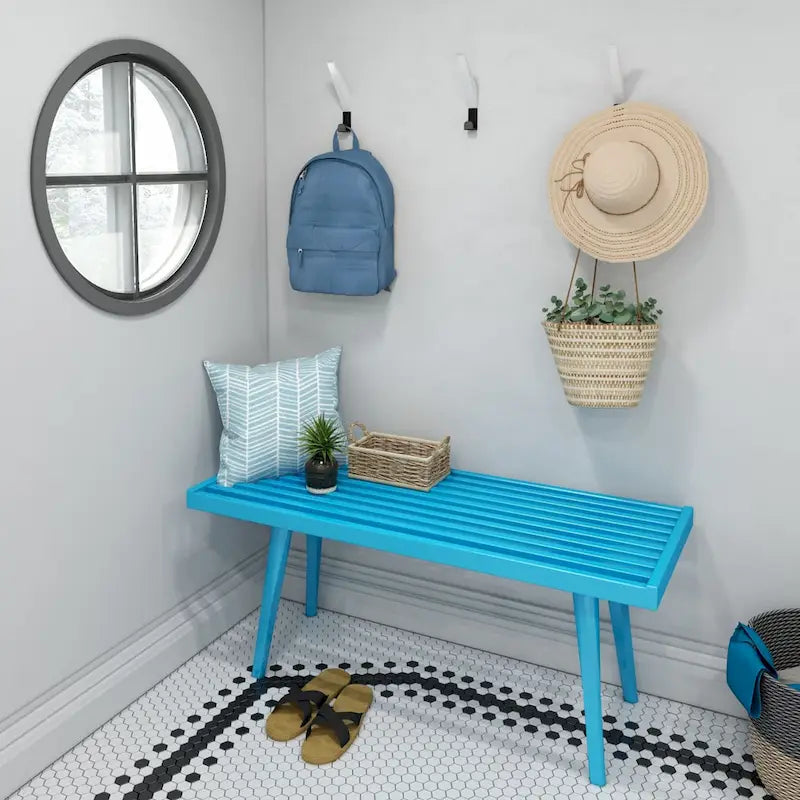 Wood Entryway Bench