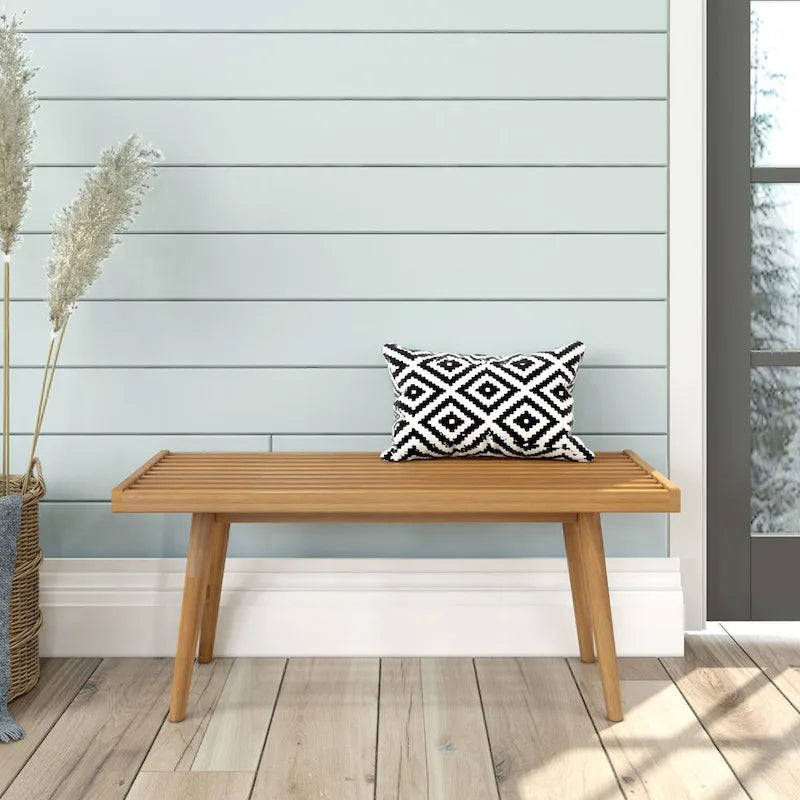 Wood Entryway Bench