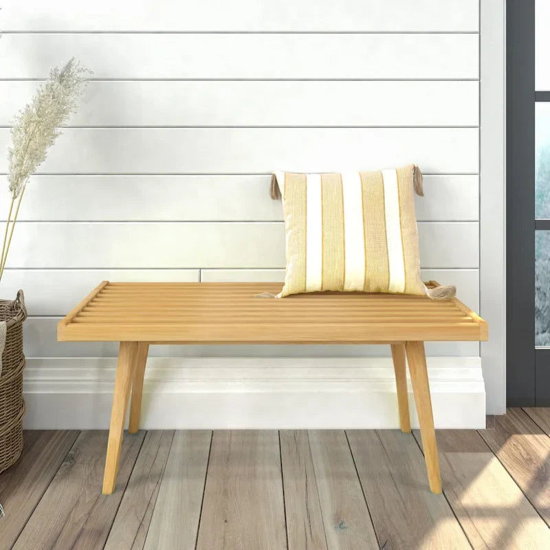 Wood Entryway Bench