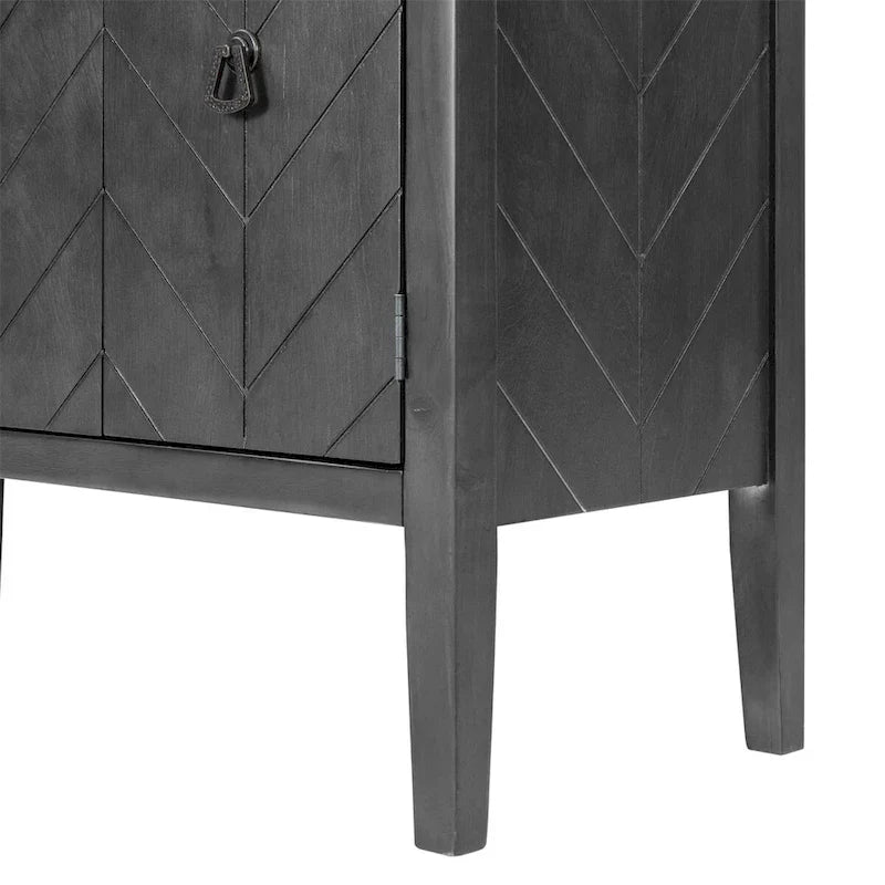 3-Door Storage Cabinet with Adjustable Shelf