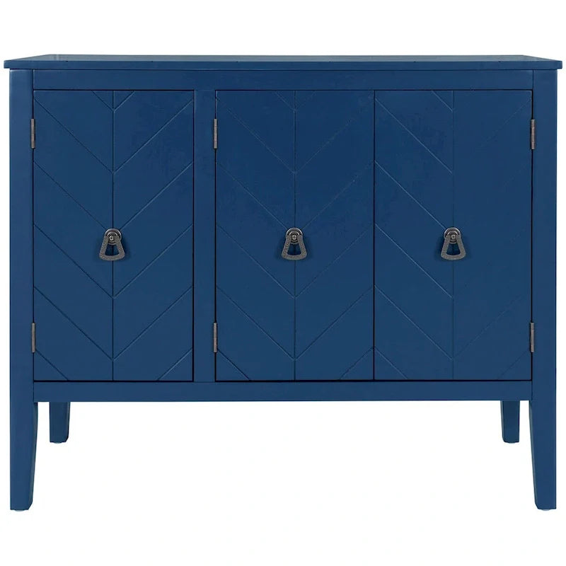3-Door Storage Cabinet with Adjustable Shelf