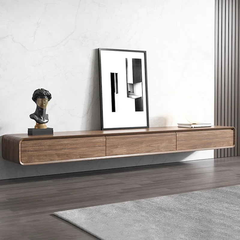 Wall-Mounted Floating TV Stand with Storage