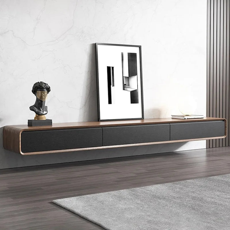 Wall-Mounted Floating TV Stand with Storage