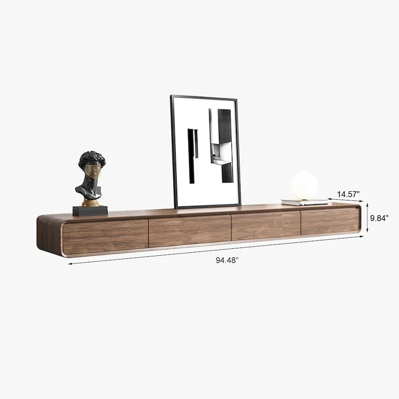 Wall-Mounted Floating TV Stand with Storage