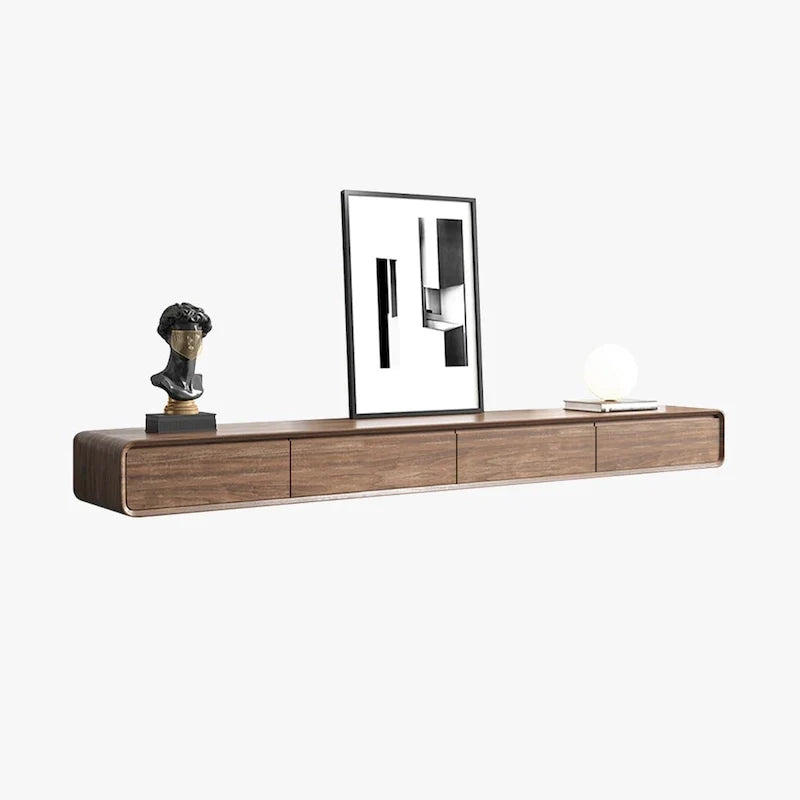 Wall-Mounted Floating TV Stand with Storage