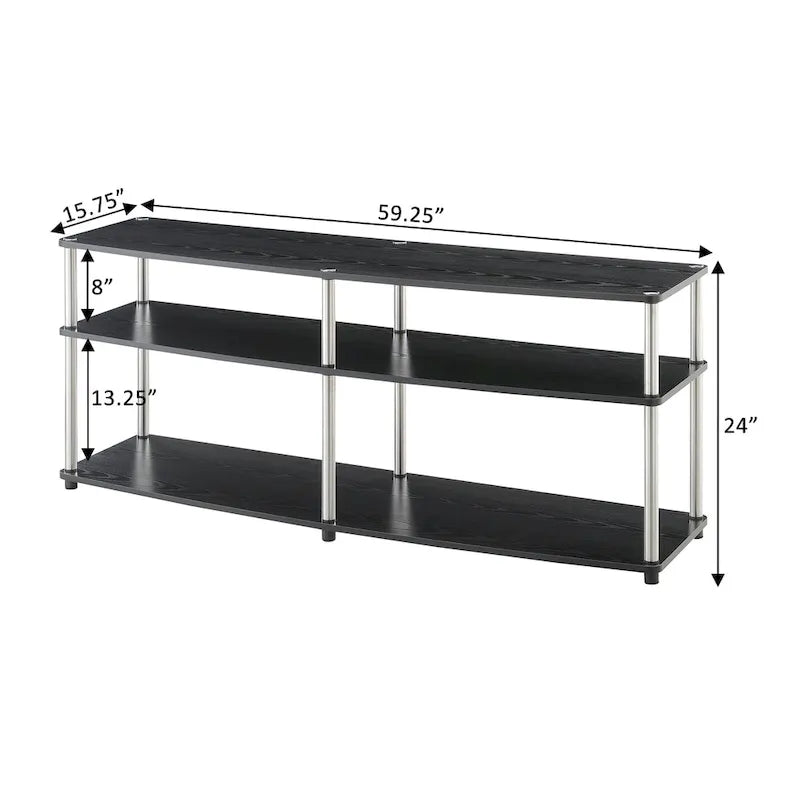 3-Tier TV Stand for TVs up to 65