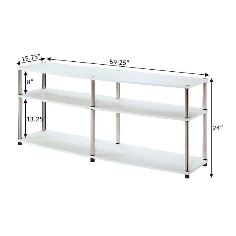 3-Tier TV Stand for TVs up to 65