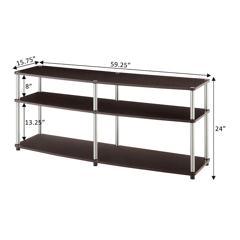 3-Tier TV Stand for TVs up to 65