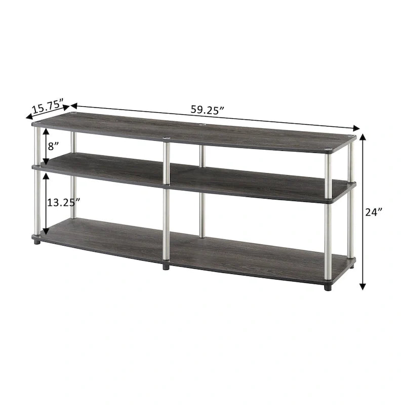 3-Tier TV Stand for TVs up to 65