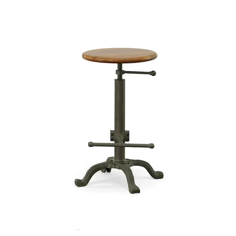 Adjustable Height Industrial Stool