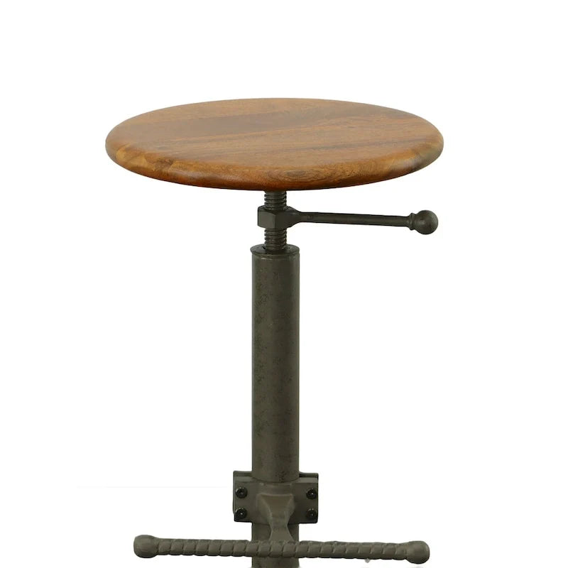 Adjustable Height Industrial Stool