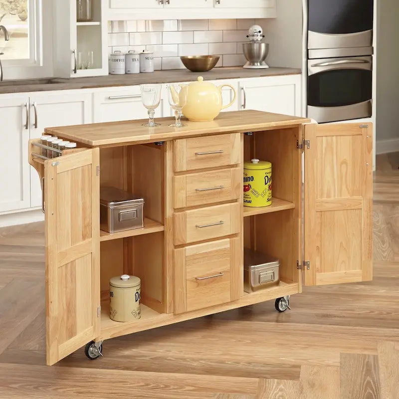 Kitchen Cart with Breakfast Bar
