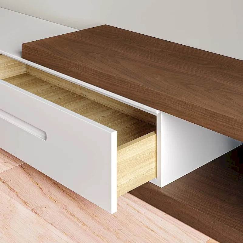 Extendable TV Stand with 3 Drawers for TVs up to 100