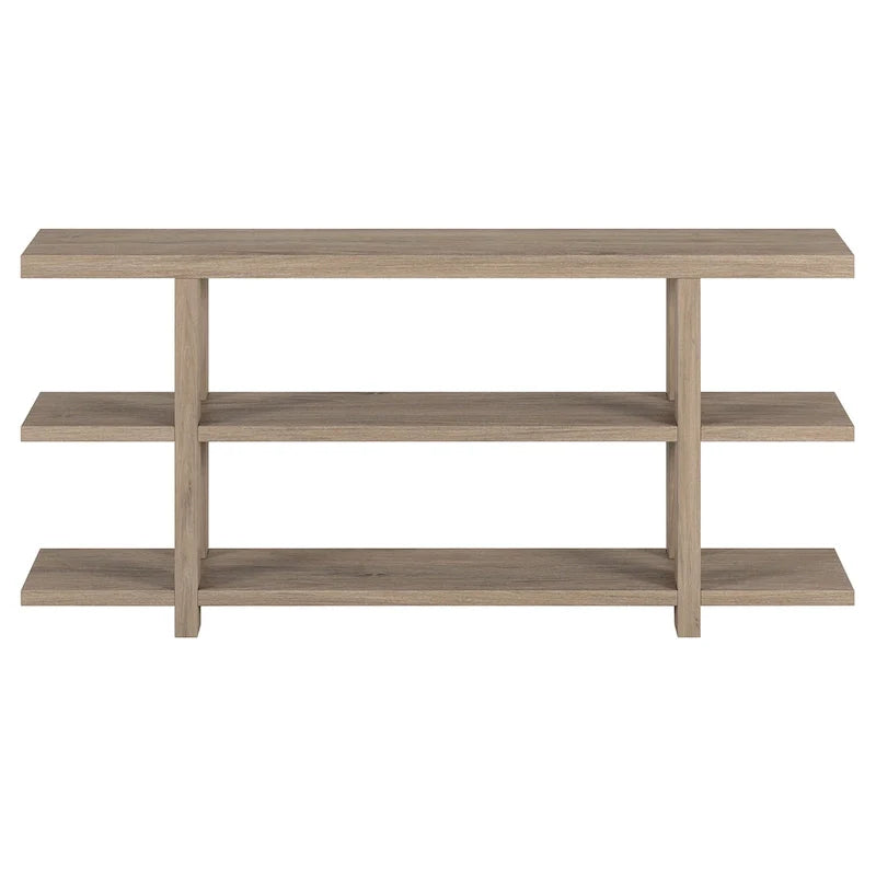 Rectangular Console Table with Storage Shelf