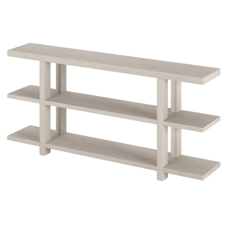 Rectangular Console Table with Storage Shelf