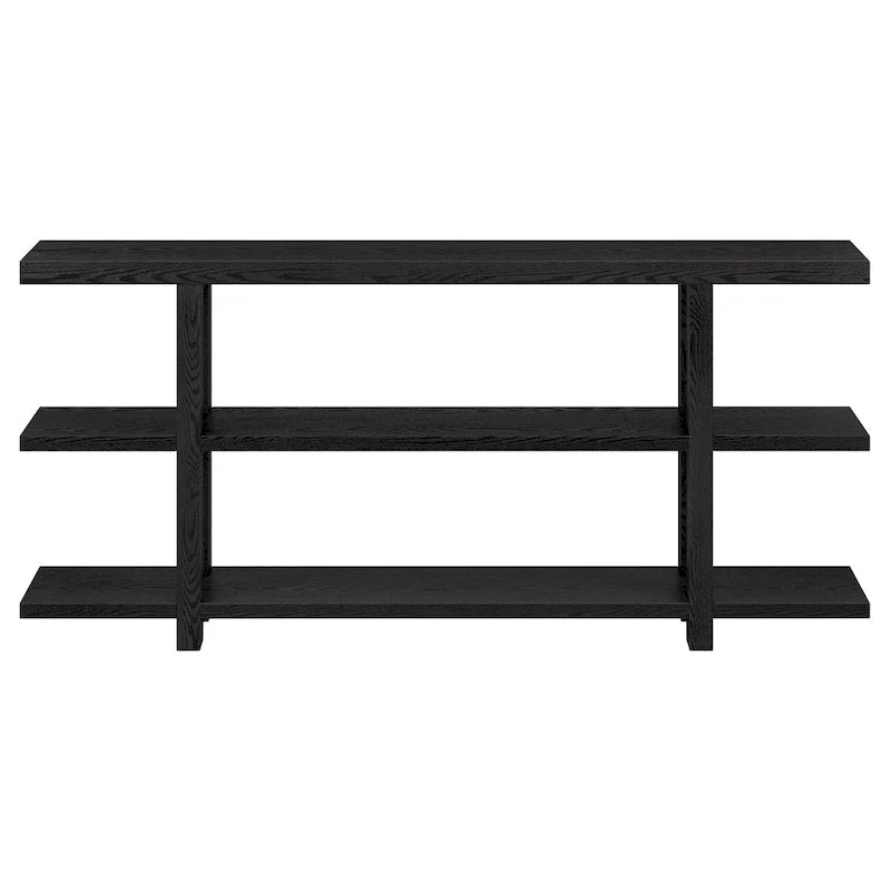 Rectangular Console Table with Storage Shelf