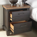Two-Tone 2-Drawer Nightstand