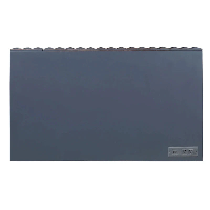 Modern 42-inch Metal Computer Desk with USB Ports