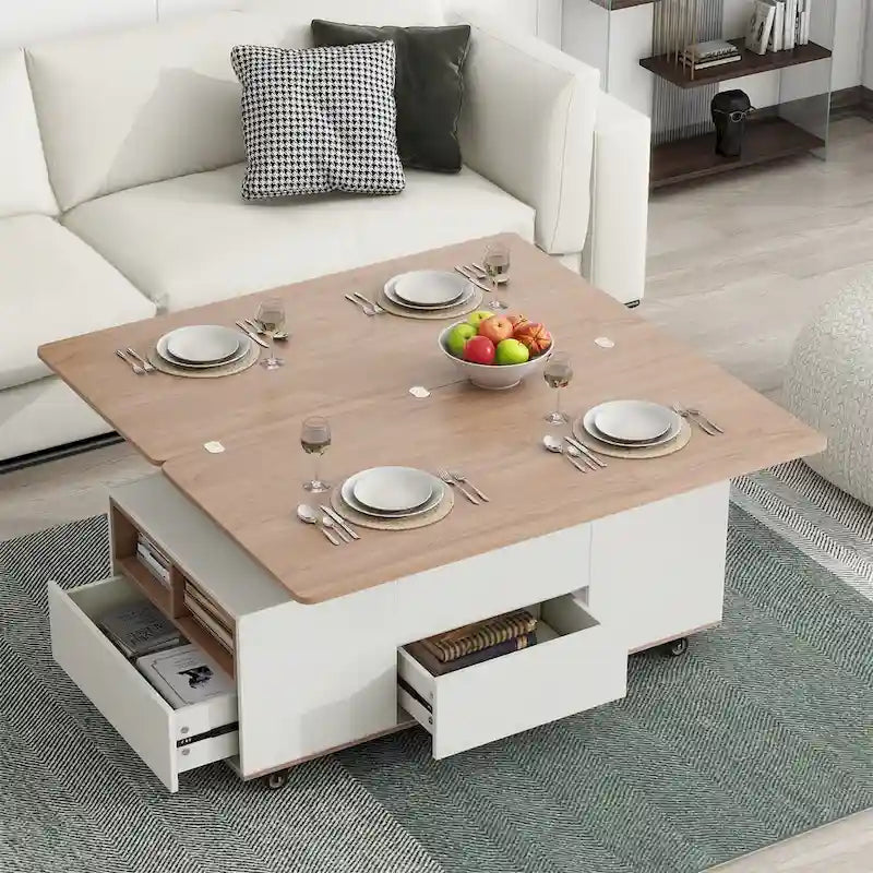 Merax Modern Lift Top Coffee Table Multifunctional Table