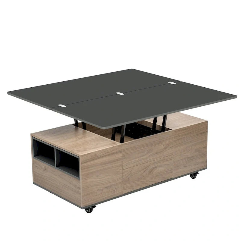 Lift Top Coffee Table with Storage Drawers