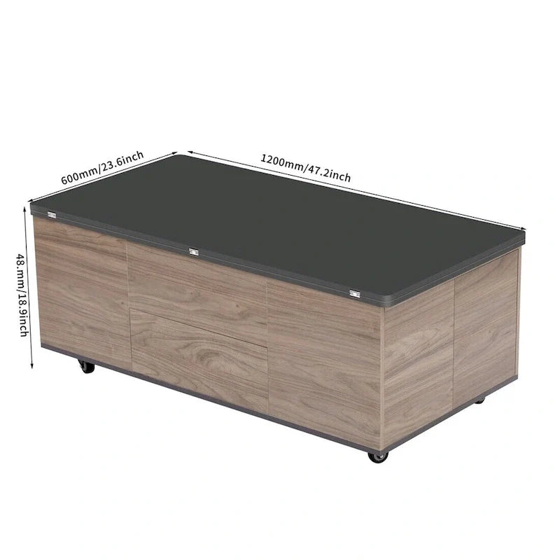 Lift Top Coffee Table with Storage Drawers