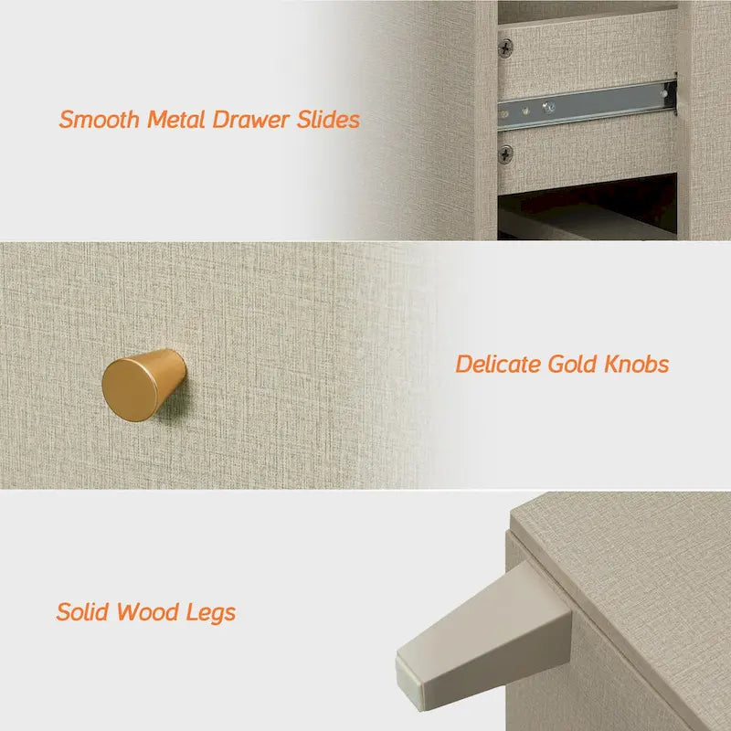 70.8 Sideboards Drawer Cabinet, 3-In-1 Kitchen Buffet Table