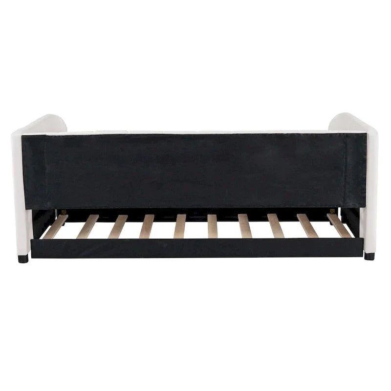 Twin Size Upholstered Daybed with Trundle