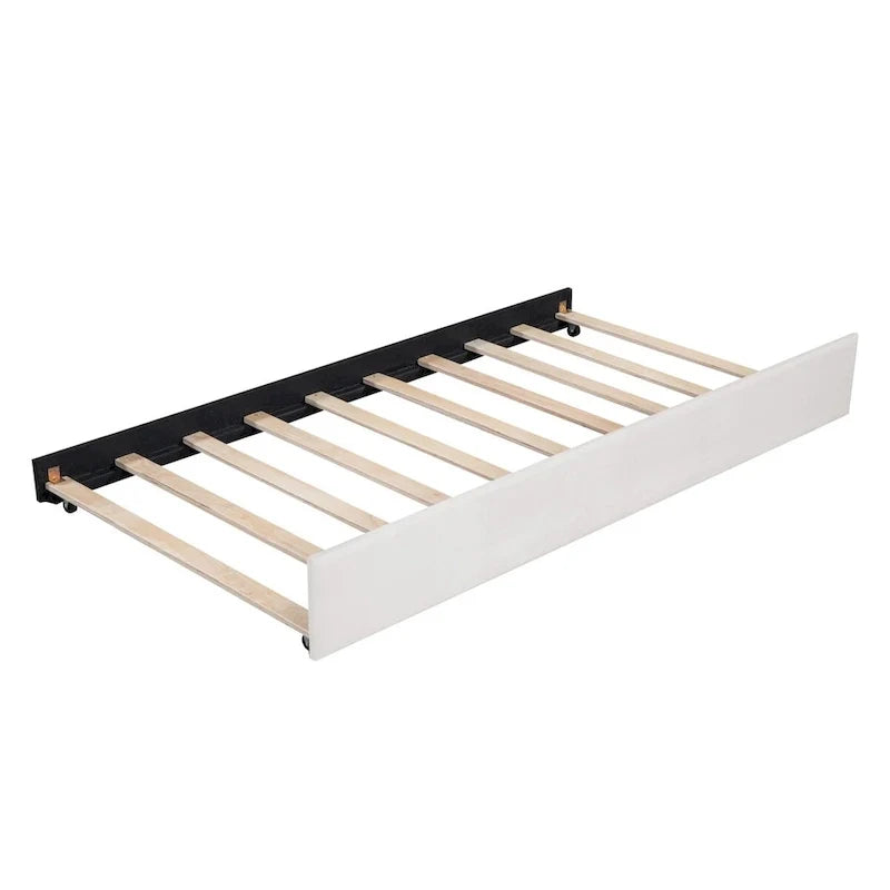 Twin Size Upholstered Daybed with Trundle