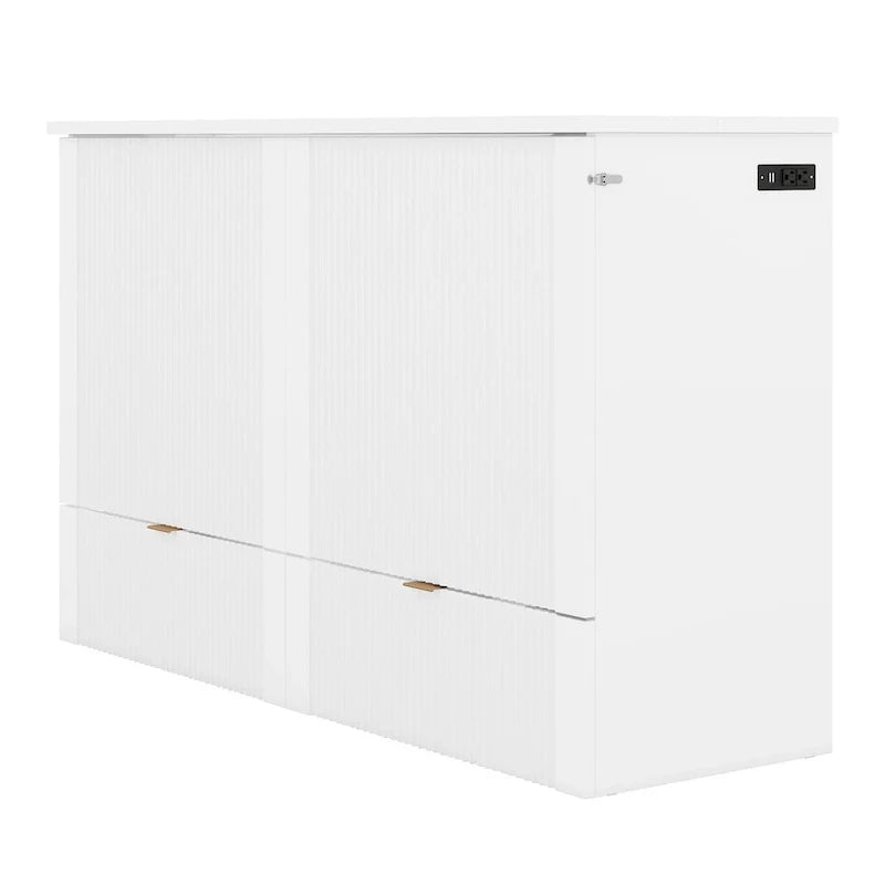 Queen Murphy Bed with Storage Drawers