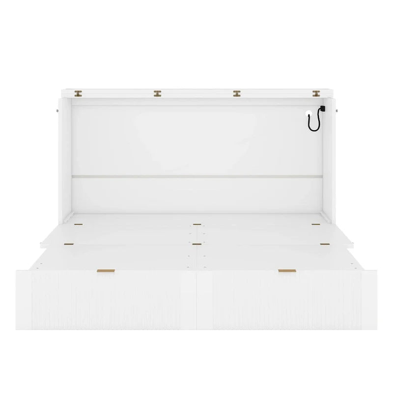 Queen Murphy Bed with Storage Drawers