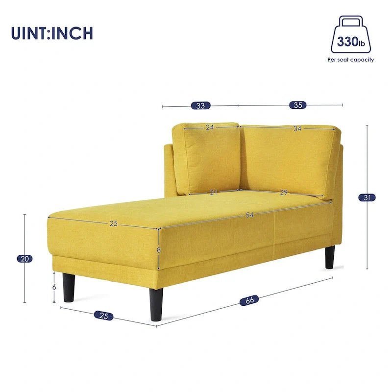 Upholstered Chaise Lounge
