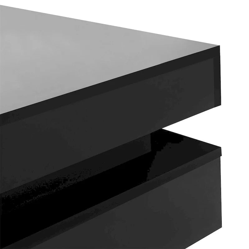 Square Coffee Table with 4 Storage Drawers