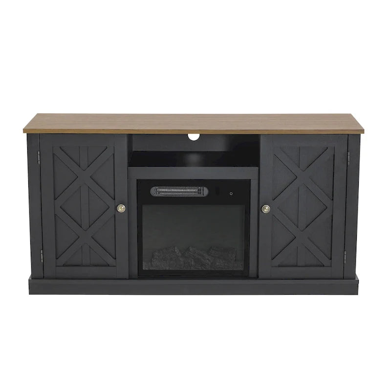 TV Stand with Electric Fireplace for TVs up to 60