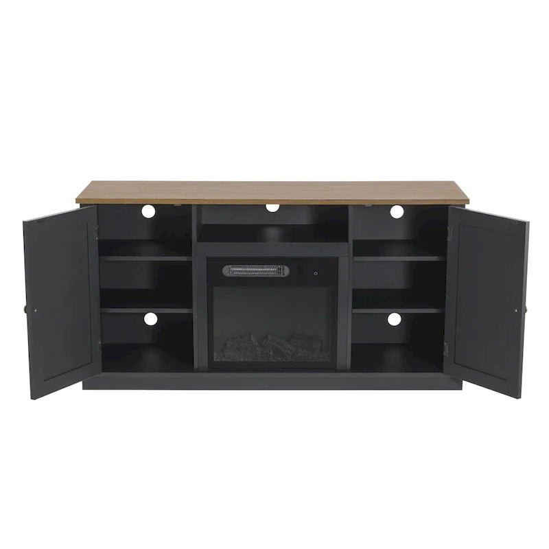 TV Stand with Electric Fireplace for TVs up to 60
